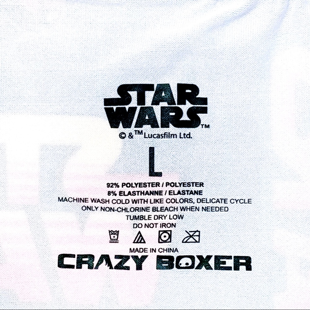 Disney Star Wars Logo Crazy Boxer Briefs Novelty Underwear Blue Yellow Mens - Picture 6 of 11